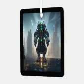 ロボット4角形金属オーナメント メタルオーナメント (正面左)