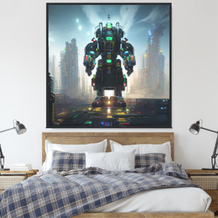 ロボット4 キャンバスプリント