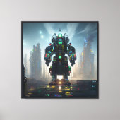 ロボット4 キャンバスプリント (正面)