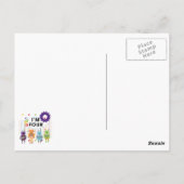 ロボット4th誕生日Tシャツとギフト ポストカード (裏面)