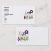 ロボット4th誕生日Tシャツとギフト 名刺 (正面/裏面)