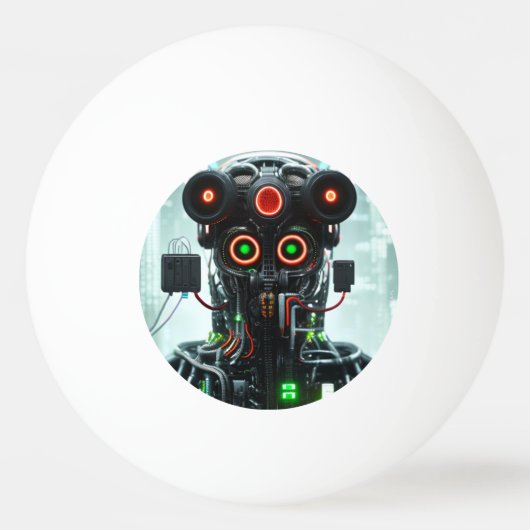 ロボット5の1つ星ピンポンボール 卓球ボール (正面)