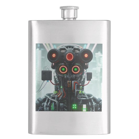 ロボット5ステンレススチール製フラスコ フラスク (正面)