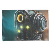 ロボット5灰色の標準枕カバーのペア 枕カバー (正面右)