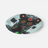 ロボット5紙プレート ペーパープレート (アングル)