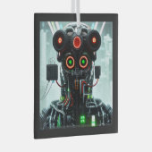 ロボット5 スクエア ガラスオーナメント (正面右)