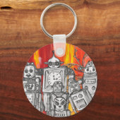 ロボット7キーリング キーホルダー (正面)