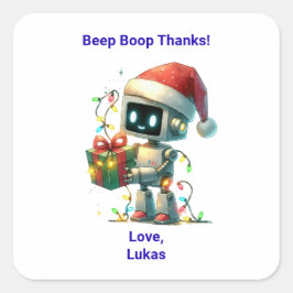 ロボット クリスマス バースデー パーティーグッズ ステッカー