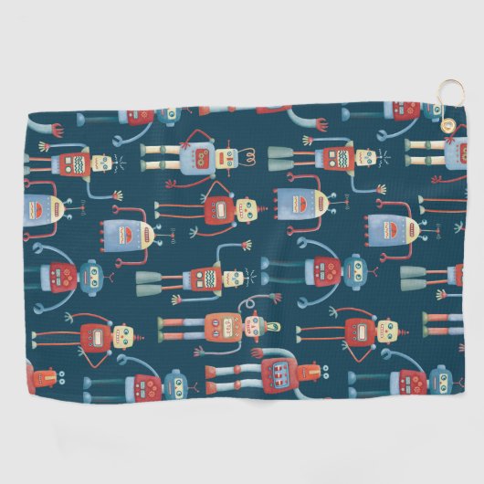 ロボット ゴルフタオル (横)