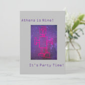 ロボット サイエンス パーティー招待状 招待状 (スタンド正面)