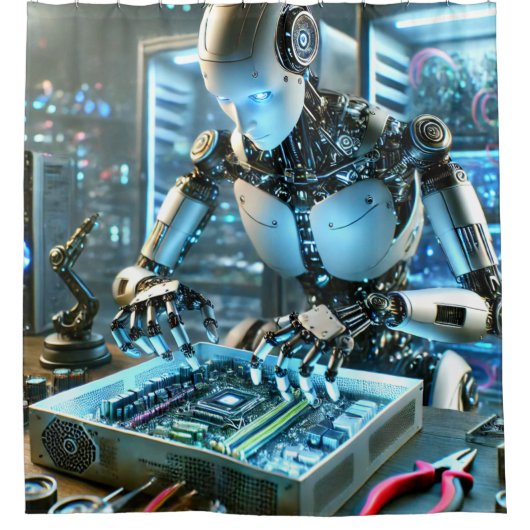 ロボット シャワーカーテン (正面)