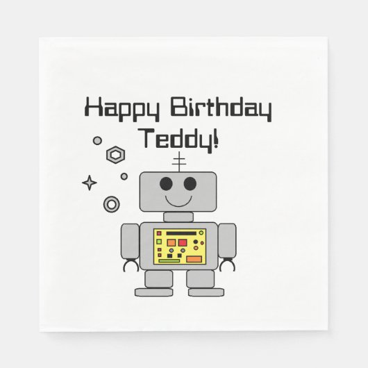 「ロボット」 スタンダードランチョンナプキン (正面)