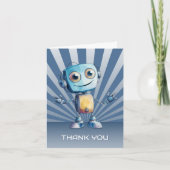 ロボット テーマの誕生日お礼メッセージ サンキューカード (正面)