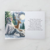 ロボット ハッピー ホリデー テック ガール カード (内部)