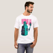 ロボット バーコード グラフィティ Tシャツ (正面フル)