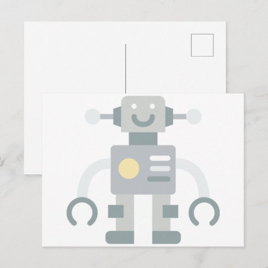 ロボット ポストカード (正面/裏面)