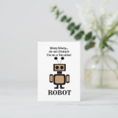 ロボット ロボット工学 おもしろい 名刺 (スタンド正面)