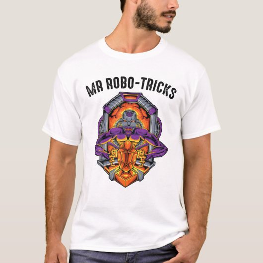 ロボット – ロボトリック氏 – 機械技術者 – S Tシャツ (正面)