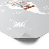 ロボット ワールド マップ, 世界地図の男の子の部屋 ポスター (角)