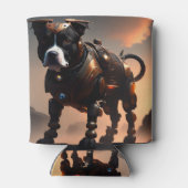 ロボット（犬）スタッフォードブルテリアクーラーボックス 缶クーラー (裏面)