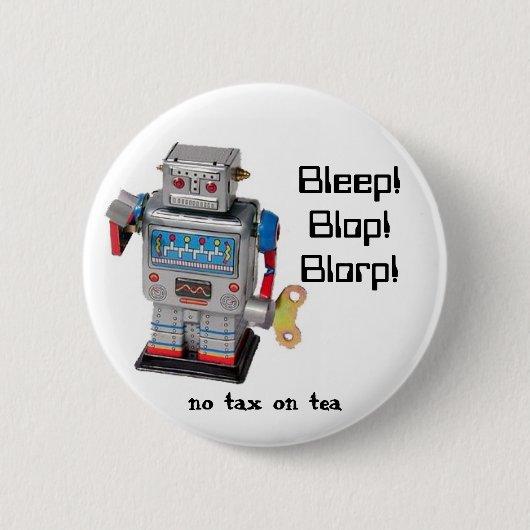 ロボット 缶バッジ (正面)