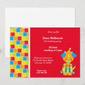 ロボット*背景色の選択 招待状 (正面/裏面)