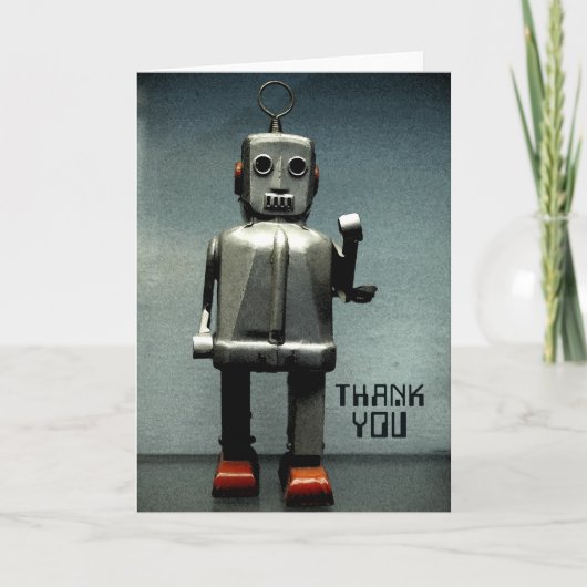 ロボット 赤い靴 サンキューカード (正面)