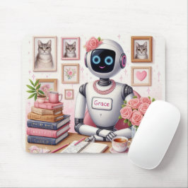 ロボットAIアシスタント グレース ガーリーテック マウスパッド