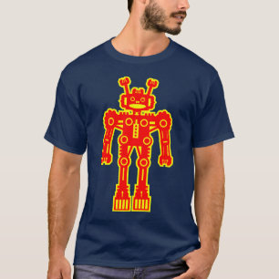 ロボットMk I - (赤と黄色) Tシャツ