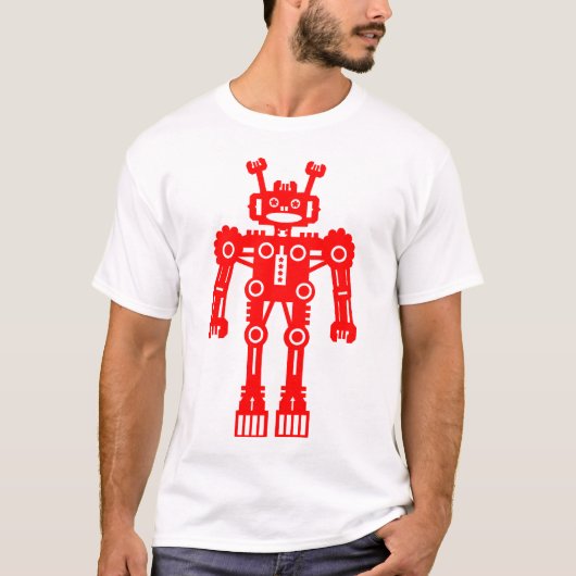 ロボットMk I - (赤) Tシャツ (正面)