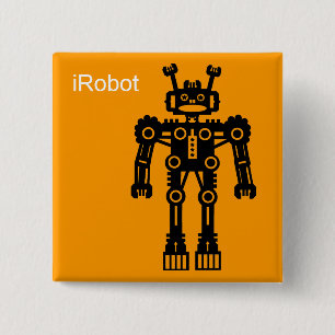 ロボットMk I (iRobot) -オレンジ 缶バッジ