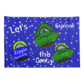 ロボットSpaceships Kids標準枕ケース 枕カバー (裏面-右)