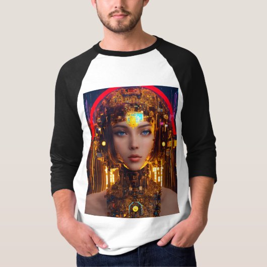 ロボットTシャツ:未来の衣服 Tシャツ (正面)