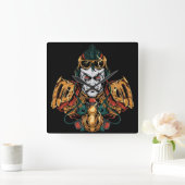 ロボッ日本のト スクエア壁時計 (ホーム)