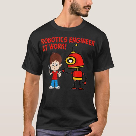 ロボティクス技術者 Tシャツ (正面)