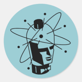 ロボトロン真空管ステッカー ラウンドシール
