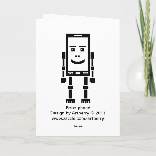 ロボホン カード (裏面)