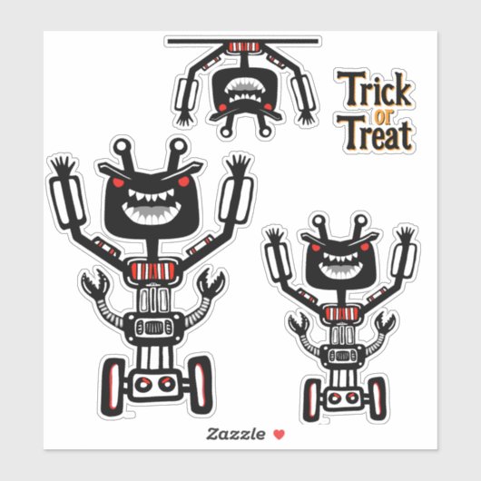 ロボモンスターのトリックオアトリート シール (シート)