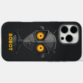 ロボ怒ットブラック Case-Mate iPhoneケース (裏面 (横))