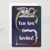 ロボ書ット・ドラゴン 招待状 (正面/裏面)