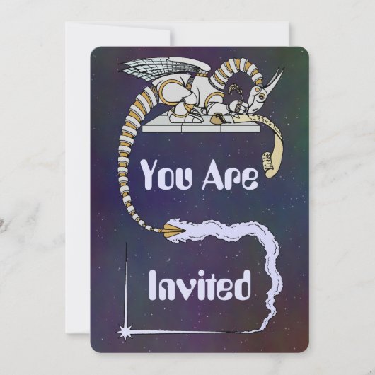 ロボ書ット・ドラゴン 招待状 (正面)