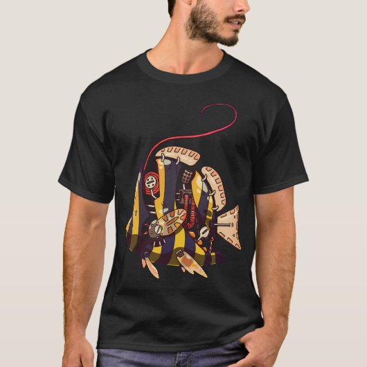 ロボ魚 Tシャツ (正面)