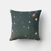 ロボ鮮やか読ットの枕を追加したカスタム引用文 クッション (裏面)