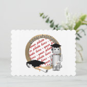 ロボ-X9 ロボット 卒業写真 フレーム 招待状 (スタンド正面)