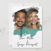 ロマお洒落ンスウェディング招待 招待状 (裏面)