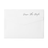 ロマお洒落ンス |白黒日付を保存 | Wr ラップアラウンドラベル (裏面)