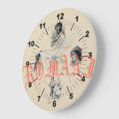 『ロマの人々』 ラージ壁時計 (傾斜)