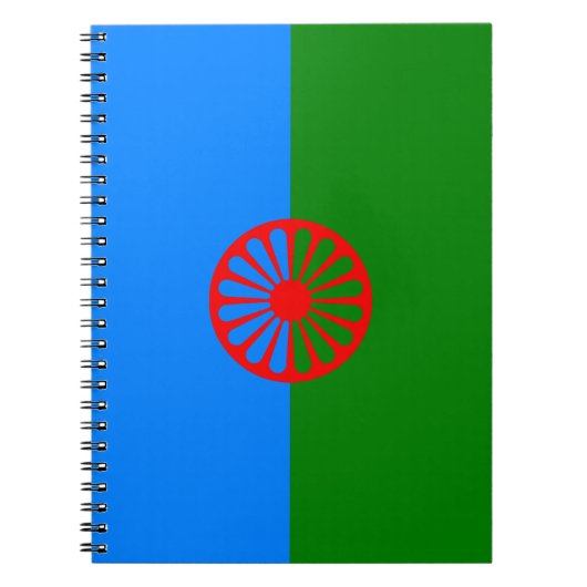 ロマイ国旗のノート ノートブック (正面)