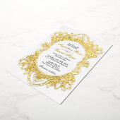 ロマエレガントビクトリアンス華美フレ結婚ーム 箔招待状 (回転した状態)