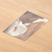 ロマエレガントモダンティ写真結婚の アクリル招待状 (レイダウン)